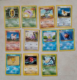 Lotto carte set base Pokemon 