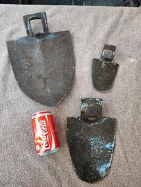 Lotto antiche zappe restaurate civiltà contadina