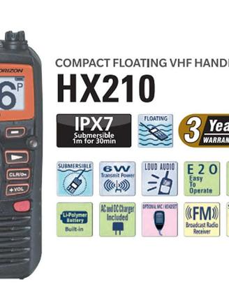 VHF HX210 portatile