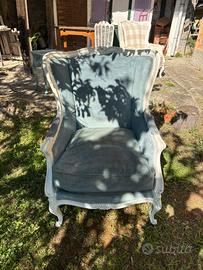 Poltrona vintage stile Luigi Filippo