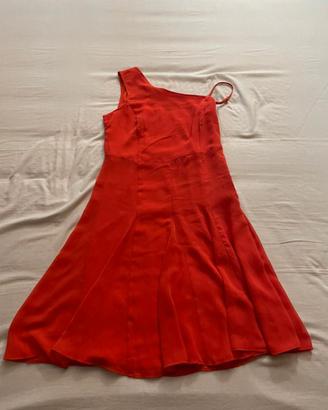 Abito corto alle ginocchia rosso
