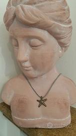 Collana stella marina nuova argento