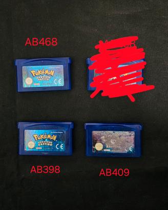 Pokemon Smeraldo Rubino Zaffiro Rosso Fuoco Gamebo