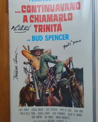 Locandina autografata "Continuavano a chiamarlo Tr