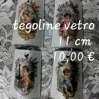 Tegoline in vetro decorate