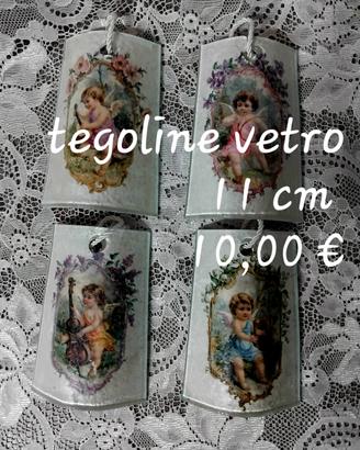 Tegoline in vetro decorate