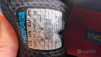 scarpe corsa Hooka Clifton 9 46 e 2/3