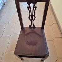 SET ANTICO LUTERMA — 6 SEDIE + PANCA | ESTONIA, AN