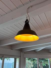 Lampada a cappello di strega vintage industrial