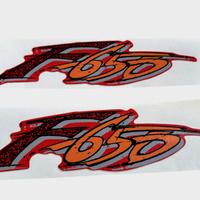 Adesivi fianchetti laterali BMW F650 mod. rosso