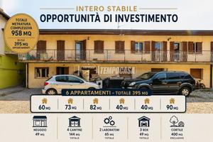 INTERA CASCINA CON 6 APPARTAMENTI, NEGOZIO, LABORA