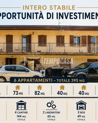 INTERA CASCINA CON 6 APPARTAMENTI, NEGOZIO, LABORA