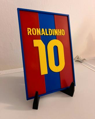 Quadro Ronaldinho FC Barcelona