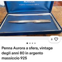 Penna argento 925 Aurora