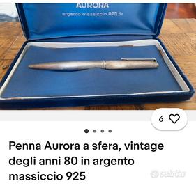 Penna argento 925 Aurora