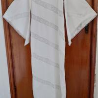 Vestito bianco lungo con sottoveste