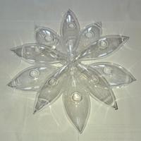 Portacandele in vetro decorativo da tavolo