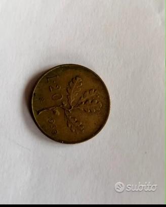 Moneta da 20 lire del 1958
