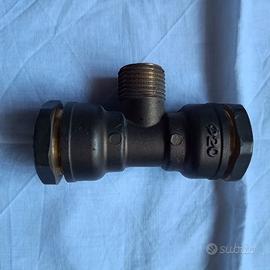 Raccordo a tee ridotto, in ottone 20 x 1/2 M x 3/8