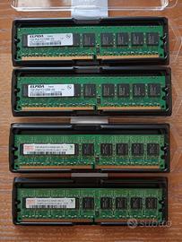 RAM HP DIMM 4 x 1GB 2Rx8 DDR2 PC2-5300 555 240 pin