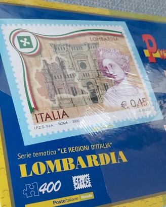 Puzzle filatelico regione Lombardia 400 pezzi
