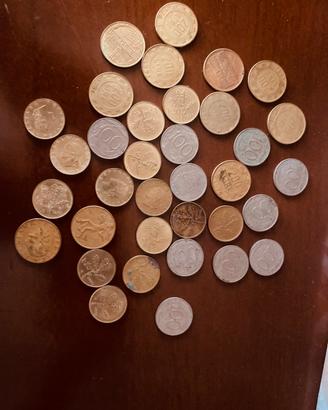 Monete  100 lire/ 200lire / 20 lire
