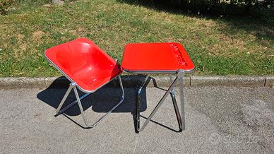 Tavolo Platone + Sedia Plona Originali Castel