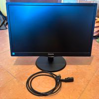 MONITOR PC PHILIPS LED 22”+TASTIERA+WEBCAM+2 MOUSE