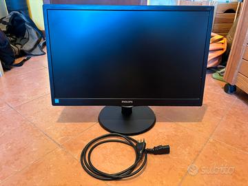 MONITOR PC PHILIPS LED 22”+TASTIERA+WEBCAM+2 MOUSE