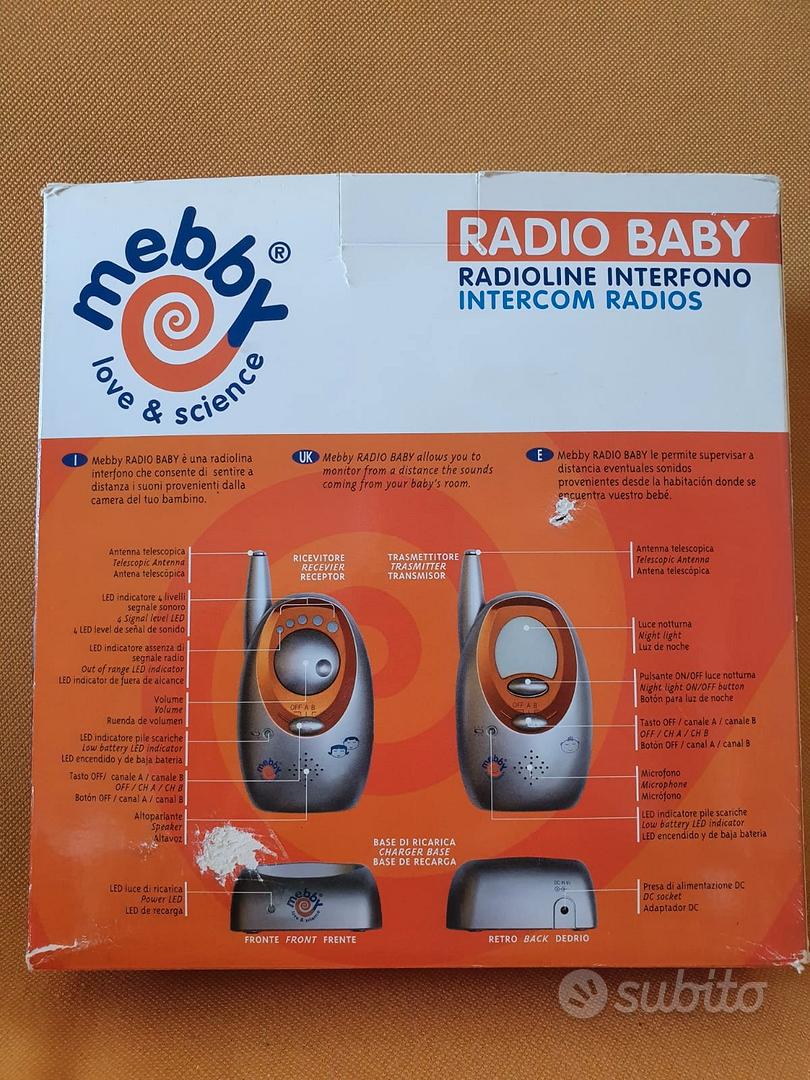 MEBBY BABY VOICE RADIOLINE PER NEONATI PORTATA 300mt - Farmasanitaria Dolce  Infanzia Aversa