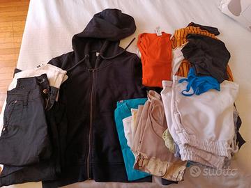 Lotto di 20 pezzi taglie xs e s x ragazzina 12-14