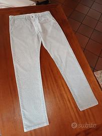 Pantalone uomo  grigio fantasia.