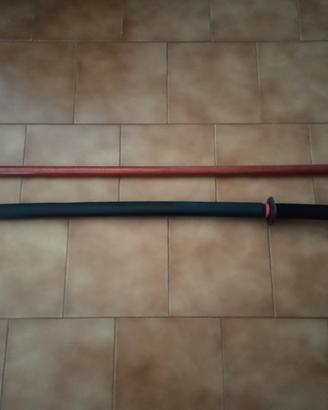 Spada e bastone per Aikido
