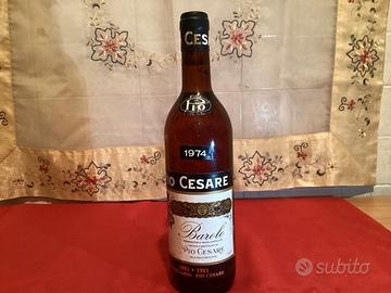 Barolo PIO CESARE 1974 con dedica autografa dei pr