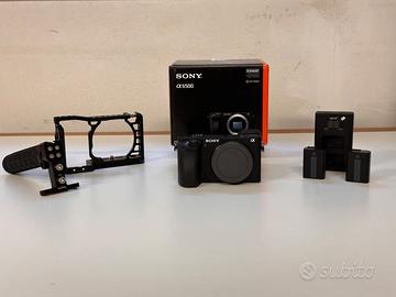 Sony a6500 + Smallrig Cage & Handle + 2 batterie