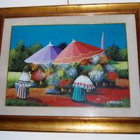 Quadro olio su tela Tatari 50x70  con cornice