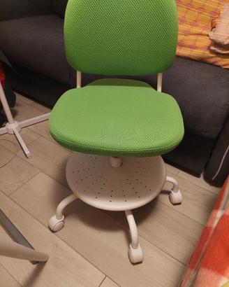 sedia Ikea Vimund x bambini con ruote