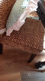 Sedie in banano intrecciato