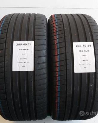 2 gomme 285 40 21 michelin a796