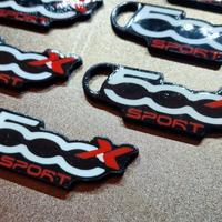 Portachiavi FIAT 500x Sport stampato 3D
