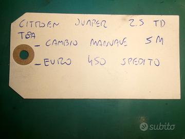 Cambio 5m citroen jumper 2,5 td tipo t8a
