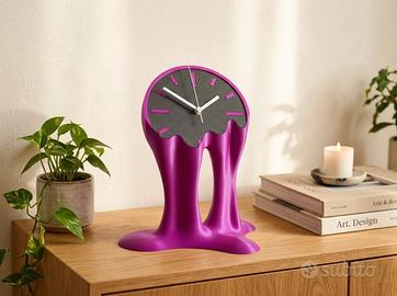 Orologio Fuso Stile Dalì Design Da Tavolo