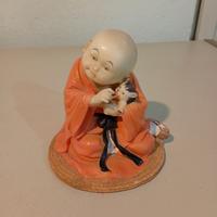 Statuetta Vintage  Monaco Shaolin Resina Dipinta