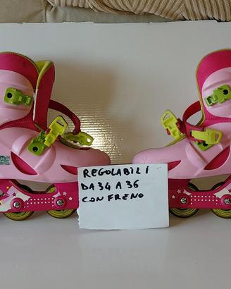 Rollerblade (pattini) regolabili da 32 a 36