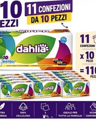 Mega Scorta Carta Igienica – 110 Rotoli nuova