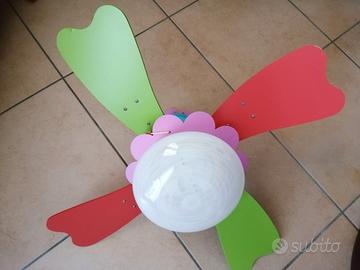 Ventilatore da soffitto a forma di fiore. 