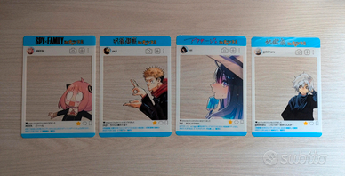 Lotto Carte Natsucomi 2020 JJK, Spy Family