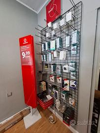 griglia espositiva in ferro zincato