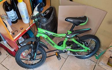 Bicicletta 14 pollici kawasaki