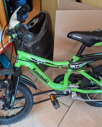 Bicicletta 14 pollici kawasaki